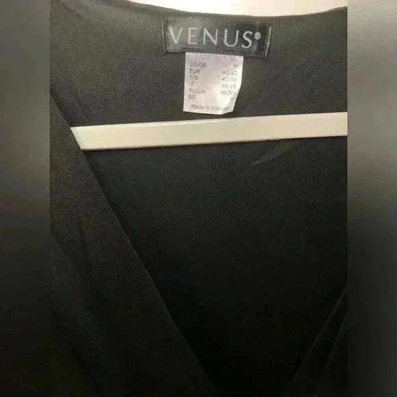 VENUS🖤🪩Black Jumpsuit with Sequin bottom 🪩🖤 size Large NWOT - Picture 7 of 13